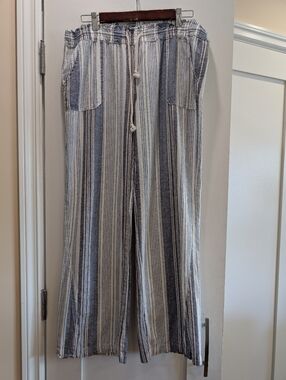 Cali 1850 Linen Blend Pull On Pants,XL